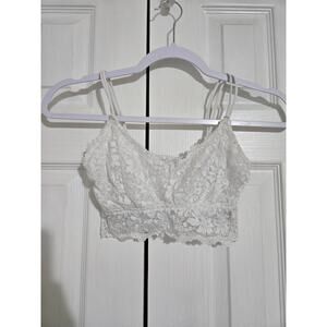 Unknown brand small women's white lace Bralette